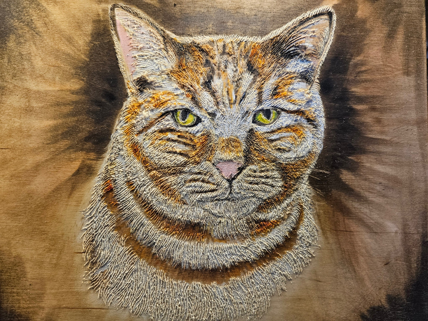 Unique Custom Wood Art Pet Portraits