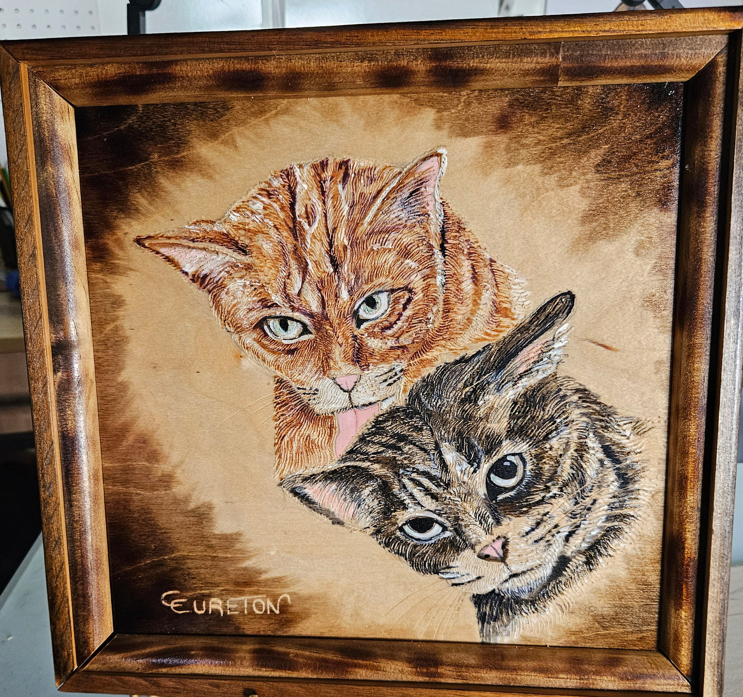 Dual Kittens: Dannie & Jack 12"X12"