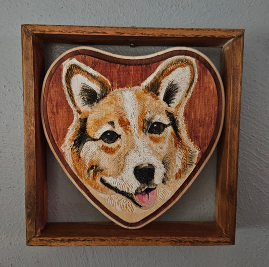 Deluxe Shadow Box 7” Heart Ornament