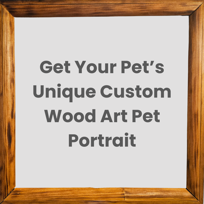 Unique Custom Wood Art Pet Portraits